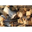 Palivové štípané dřevo dlouhé 25-30 cm - tvrdé dřevo syrové